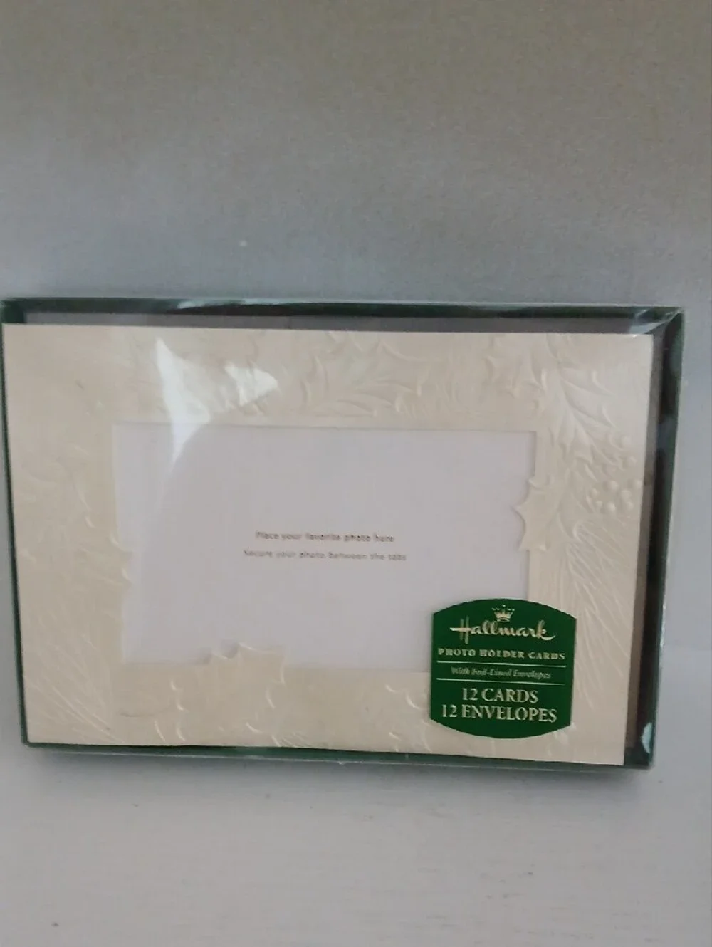 Hallmark Cream and White Embossed Holiday Card Set